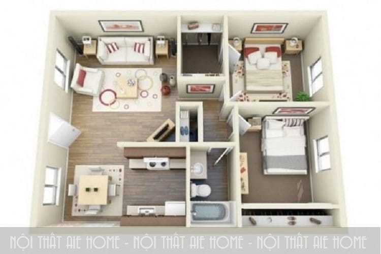 sử dụng những món nội thất thông minh tích hợp nhiều chức năng để tiết kiệm diện tích cho căn hộ chung cư