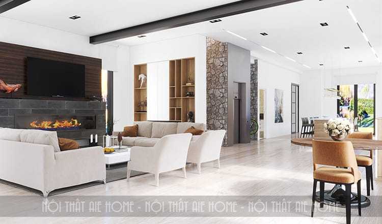 Thiết kế nội thất căn hộ chung cư 100m2 tối thiểu 3 phòng ngủ- Thiết kế AZ DESIGN Plus