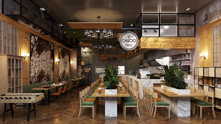 Thiết kế nhà hàng quán ăn hút khách với 7 ý tưởng mới mẻ nhất