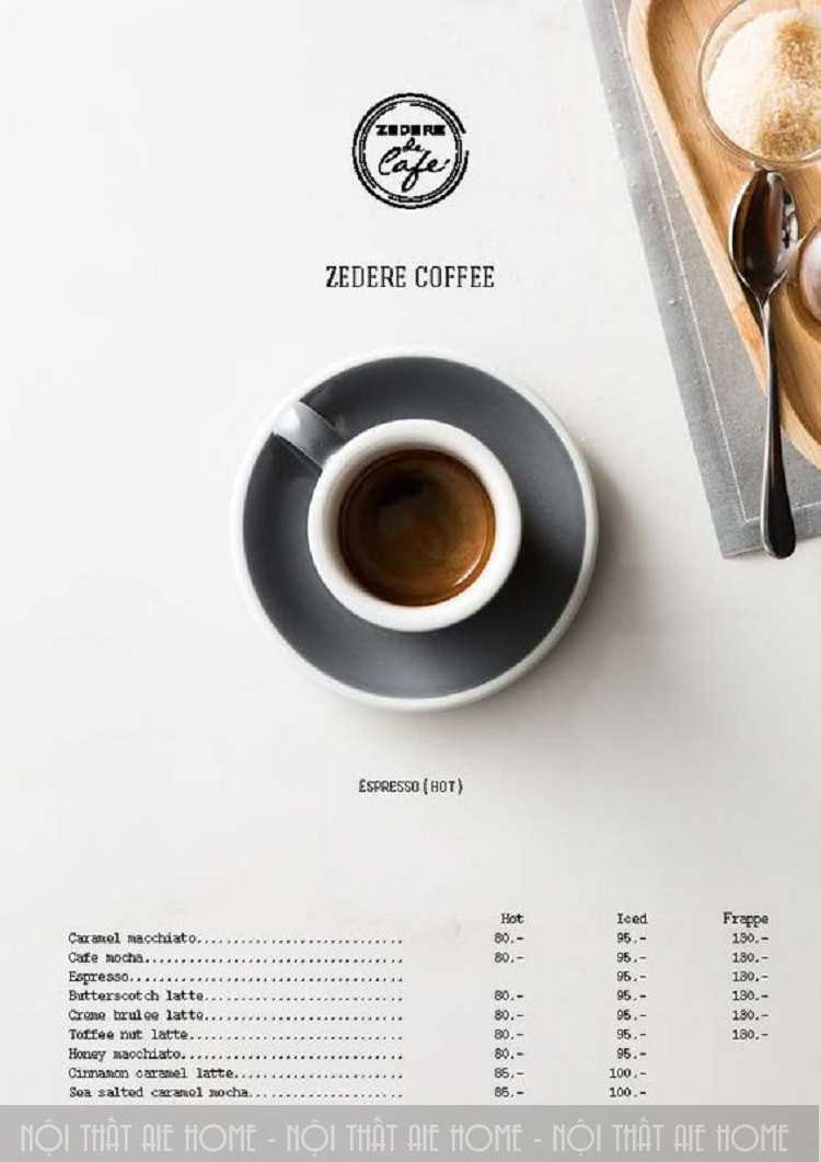 Tổng hợp những mẫu thiết kế menu quán cafe ấn tượng nhất hiện nay