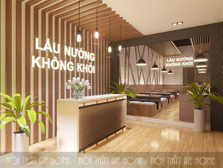 Thiết kế nhà hàng lẩu nướng - Mộc Châu, Sơn La 
