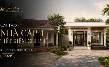 Cải tạo nhà cấp 4 tiết kiệm chi phí: Kinh nghiệm thực tế từ A-Z