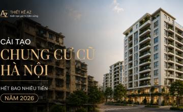 Cải tạo nhà tập thể cũ từ xuống cấp thành không gian hiện đại