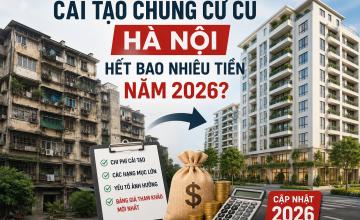 Cải tạo chung cư cũ Hà Nội hết bao nhiêu tiền năm 2026?
