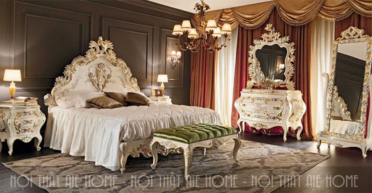 Mẫu thiết kế phòng cưới đẹp mang phong cách hoàng gia châu Âu