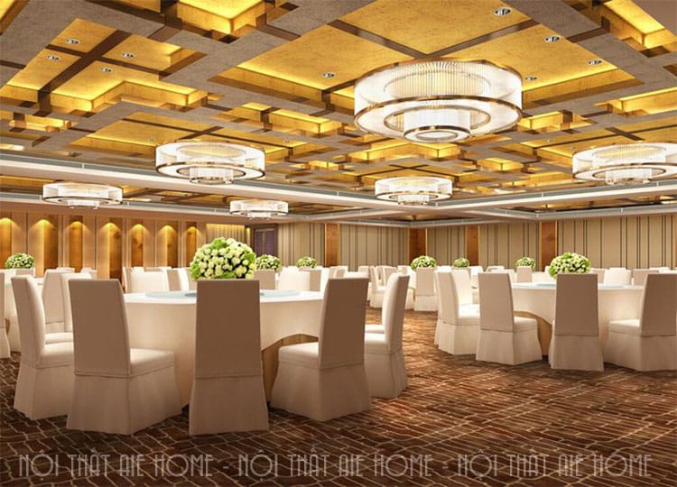Thiết kế nhà hàng phục vụ tiệc