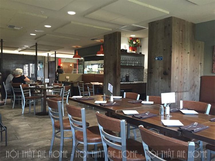 Tiêu chuẩn chỗ ngồi trong thiết kế nhà hàng sang trọng là 1m2 – 1,4m2/ 1 thực khách