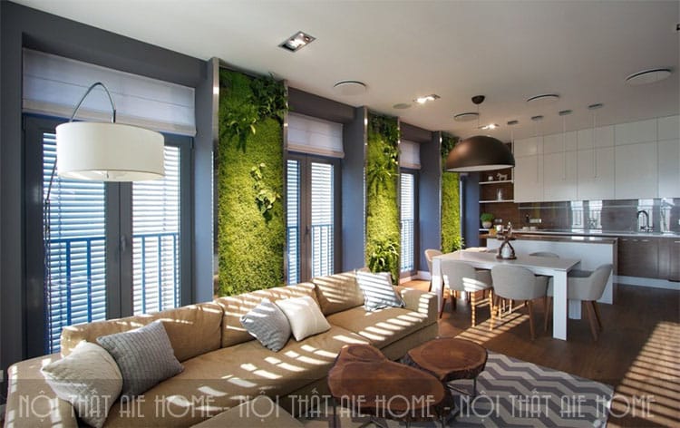  Mang yếu tố thiên nhiên vào thiết kế nội thất căn hộ chung cư 