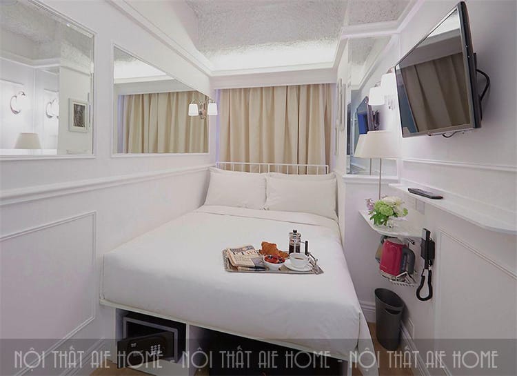 Các phòng trong khách sạn mini nên được thiết kế hướng tới sự đơn giản và tiện nghi 