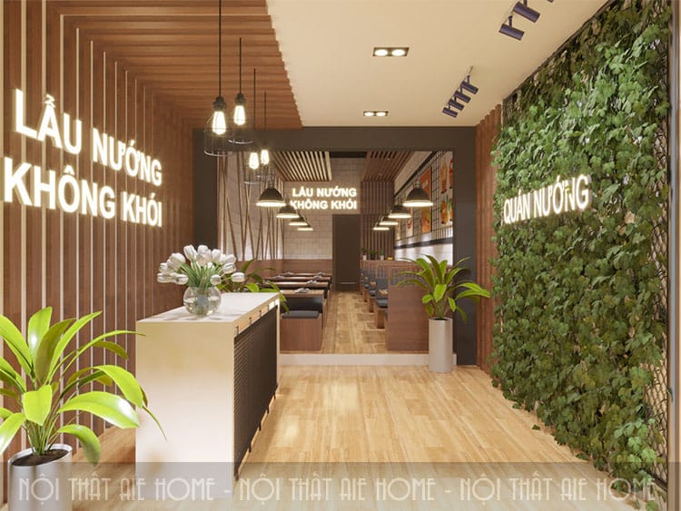 Thiết kế nhà hàng lẩu nướng - Mộc Châu, Sơn La 