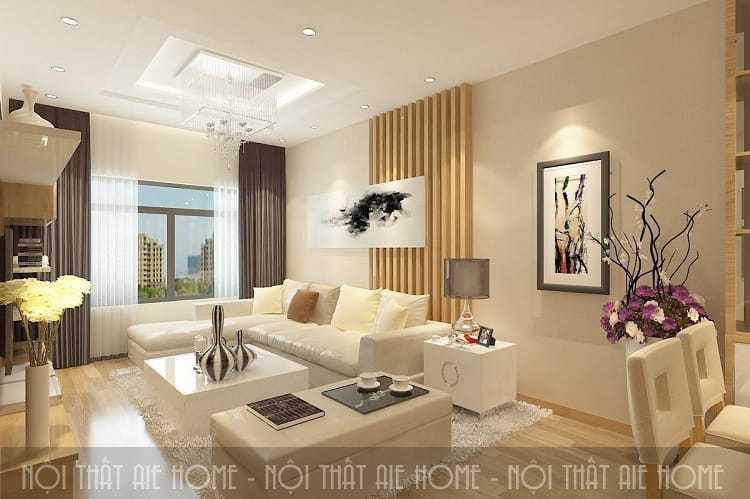 Không gian căn hộ chung cư hiện đại, nội thất được bài trí phù hợp