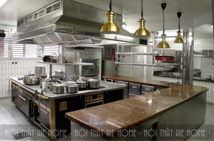 thiết kế nội thất bếp khách sạn đề cao những yếu tố thẩm mỹ