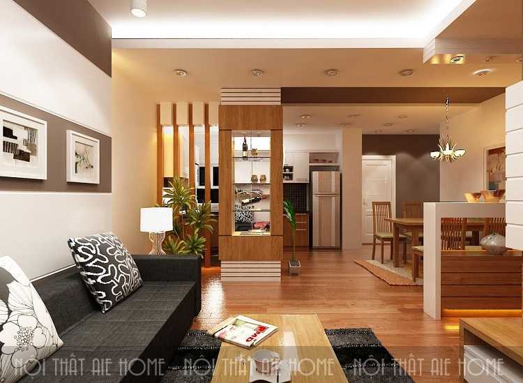 Hình ảnh chung cư cao cấp và hiện đại được thiết kế bằng gỗ tự nhiên