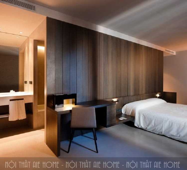 thiết kế phòng ngủ khách sạn mini 3 tầng giản dị nhưng tiện nghi với phòng vệ sinh khép kín