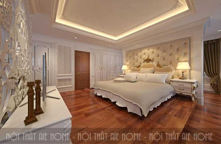 Không gian nội thất phòng ngủ mang lại vẻ đẹp lộng lẫy ấm áp