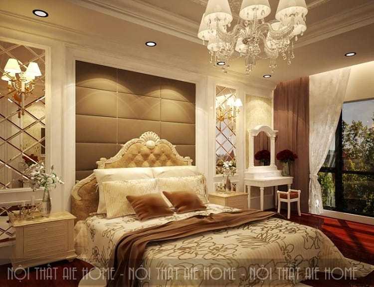 Phòng ngủ mang phong cách nội thất cổ điển 