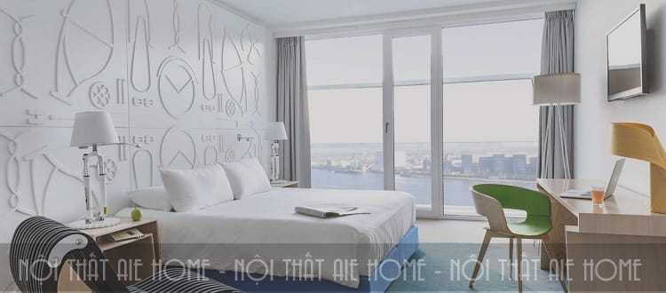 Phòng ngủ đơn giản với những tông màu nhẹ nhàng
