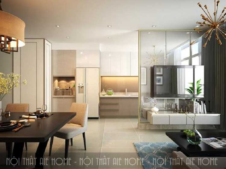 Hình ảnh thiết kế nội thất chung cư hiện đại hợp phong thủy
