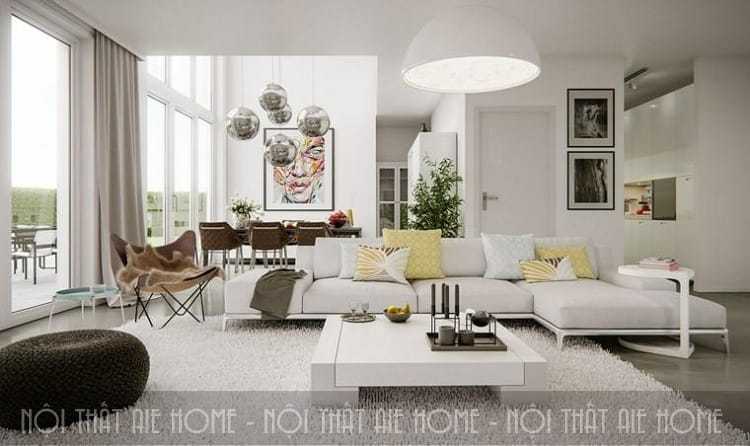 Tính nghệ thuật trong các thiết kế nội thất phòng khách hiện đại