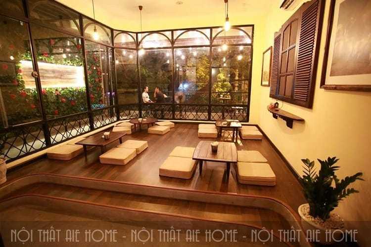 Không gian cafe với các thiết kế nội thất đơn giản