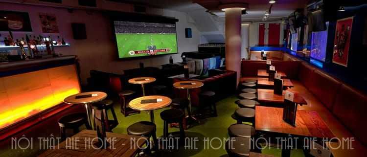 Ý tưởng thiết kế quán café theo đam mê: cafe bóng đá\