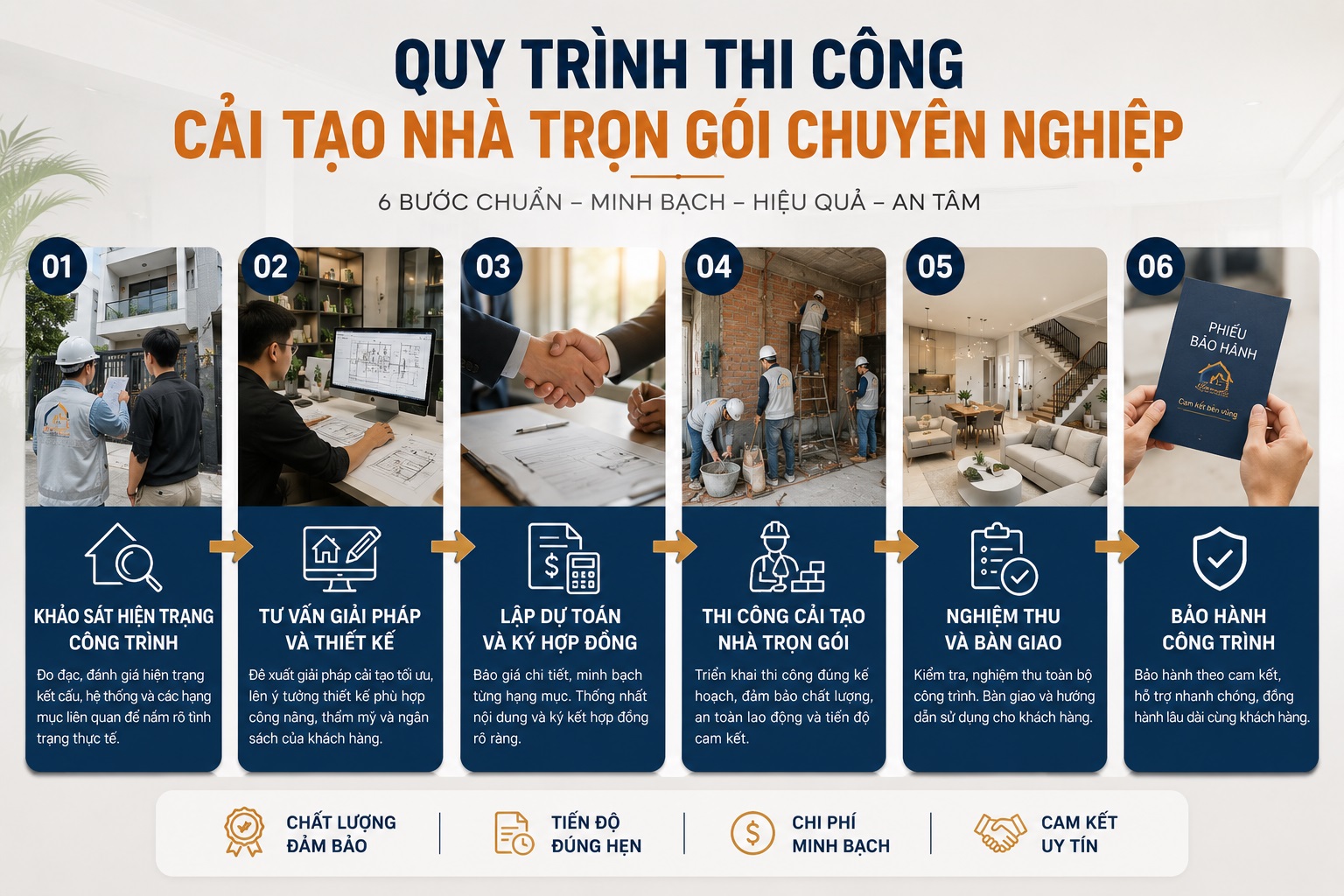 Báo giá cải tạo nhà trọn gói