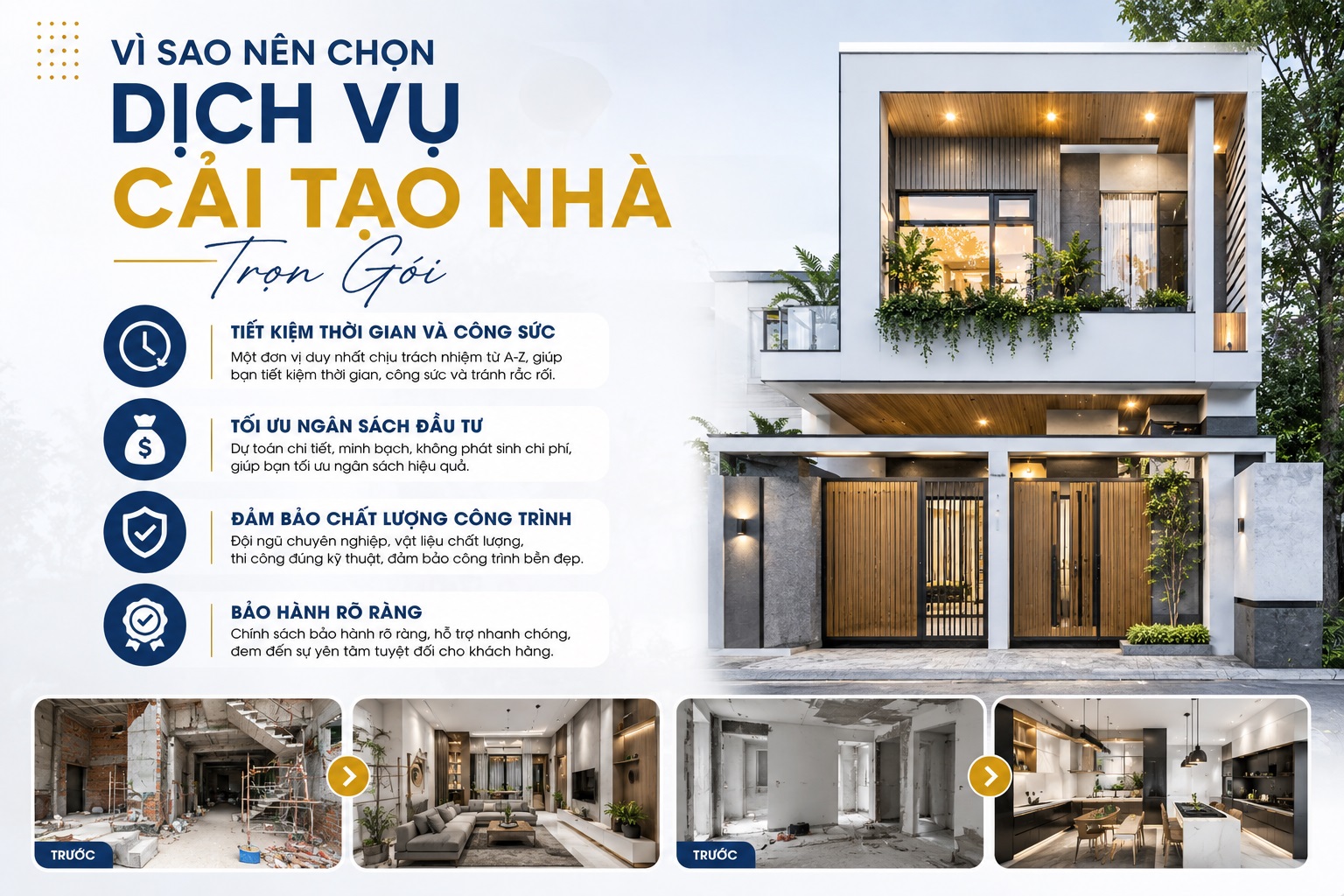 Cải tạo nhà ở trọn gói