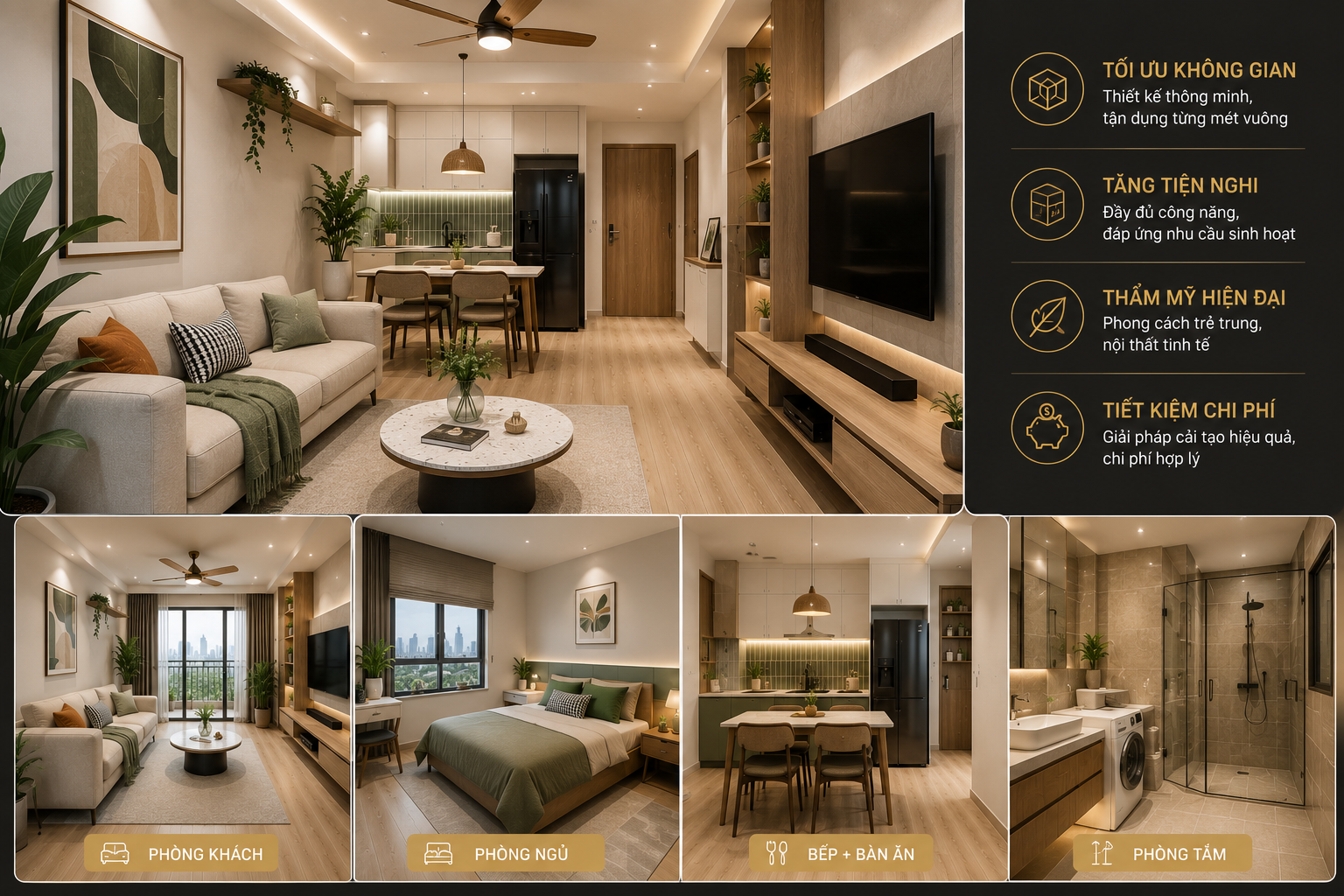 Cải tạo căn hộ cũ 01