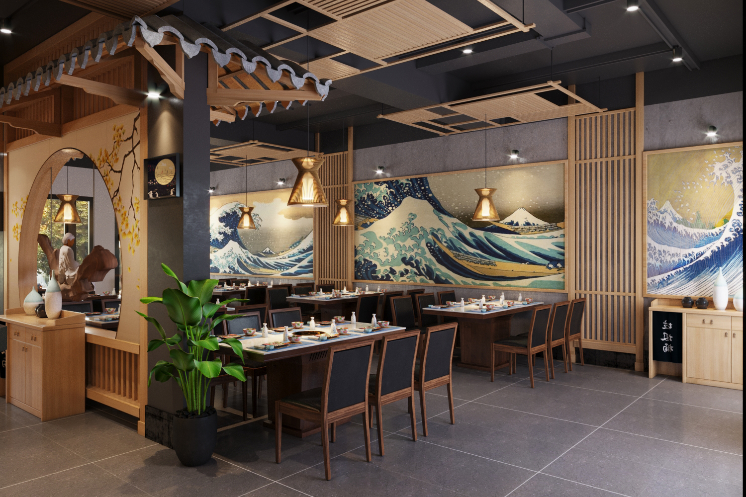 Nhà hàng lẩu nấm Nhật Bản - Shop house Vincom Hoà Bình