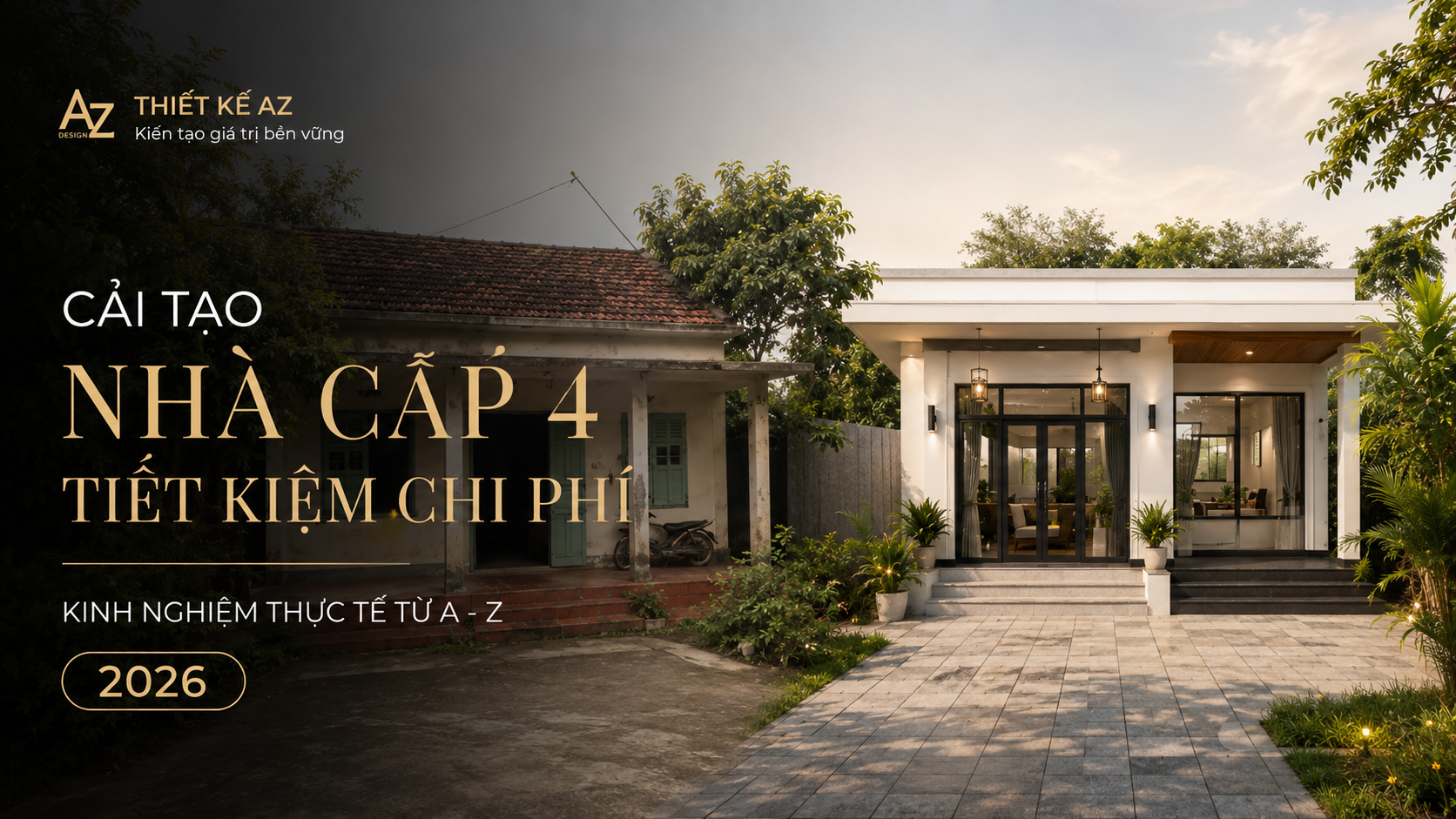 Cải tạo nhà cấp 4 tiết kiệm chi phí: Kinh nghiệm thực tế từ A-Z
