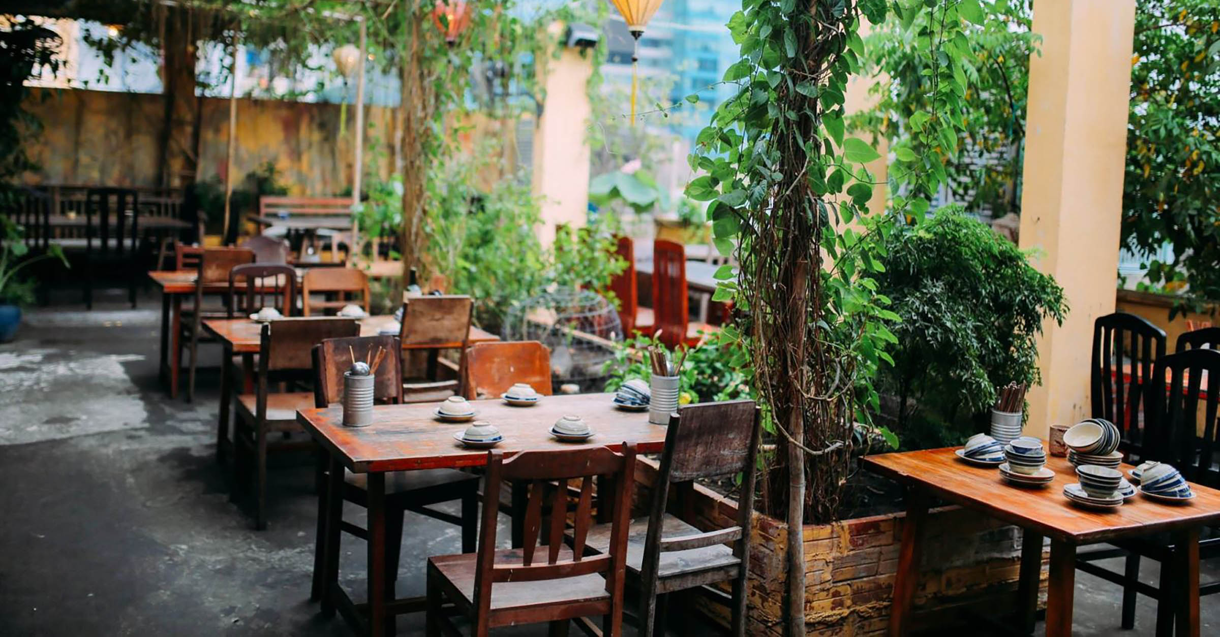 Những mẫu thiết kế nhà hàng sân vườn “vạn người mê” không thể bỏ qua