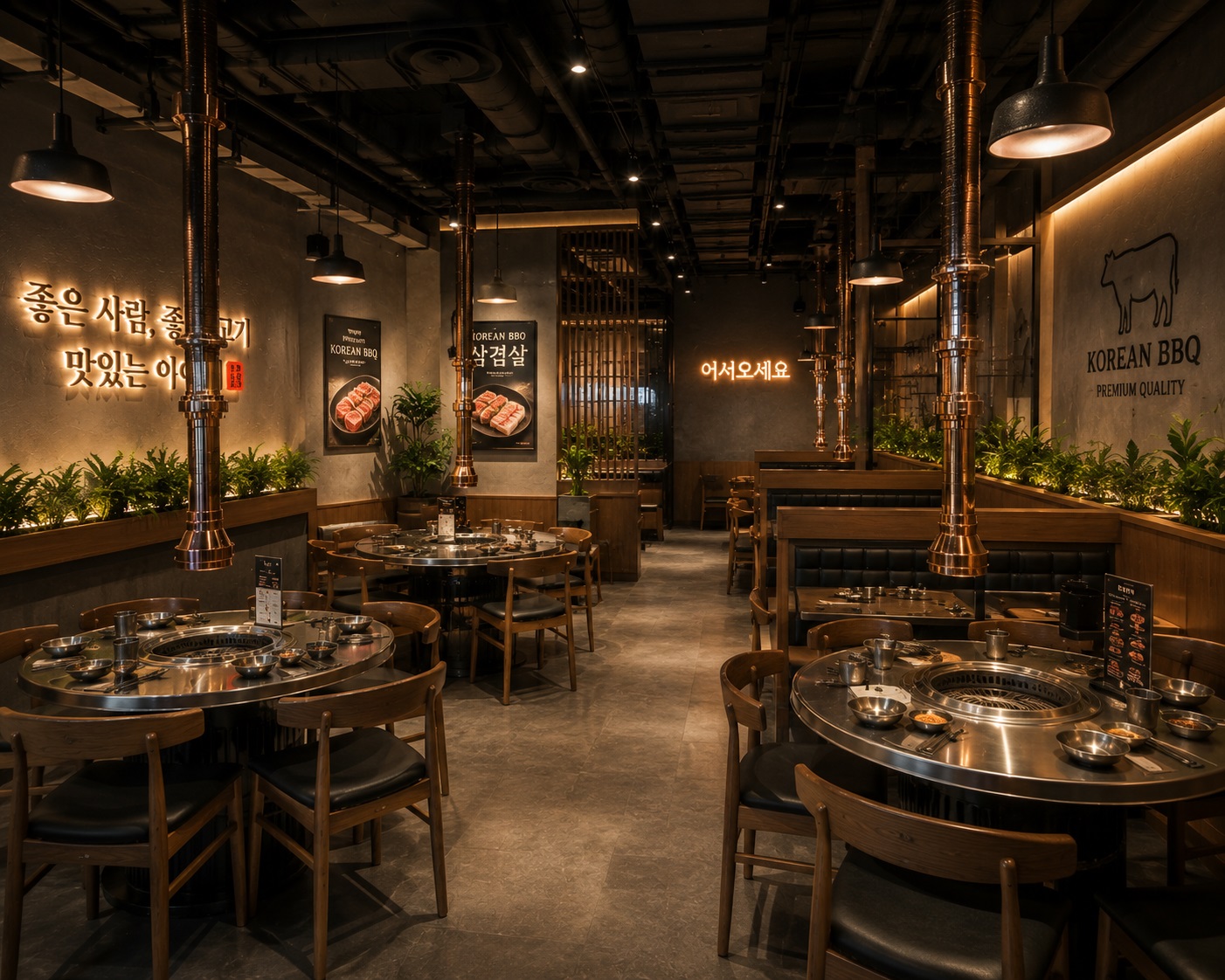 Thiết kế nội thất nhà hàng Hàn Quốc