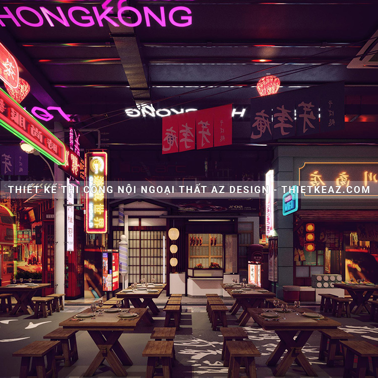 Thiết kế hẻm hồng kông - the little in HK