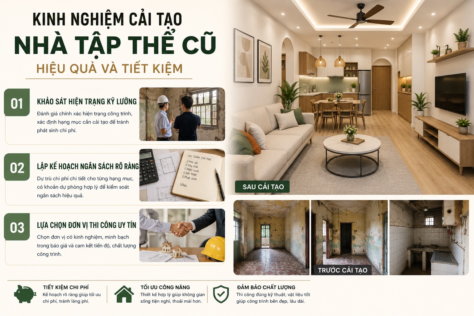 Sửa chữa nhà tập thể cũ 01