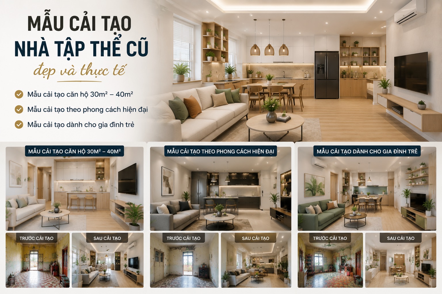 Nâng cấp nhà tập thể cũ
