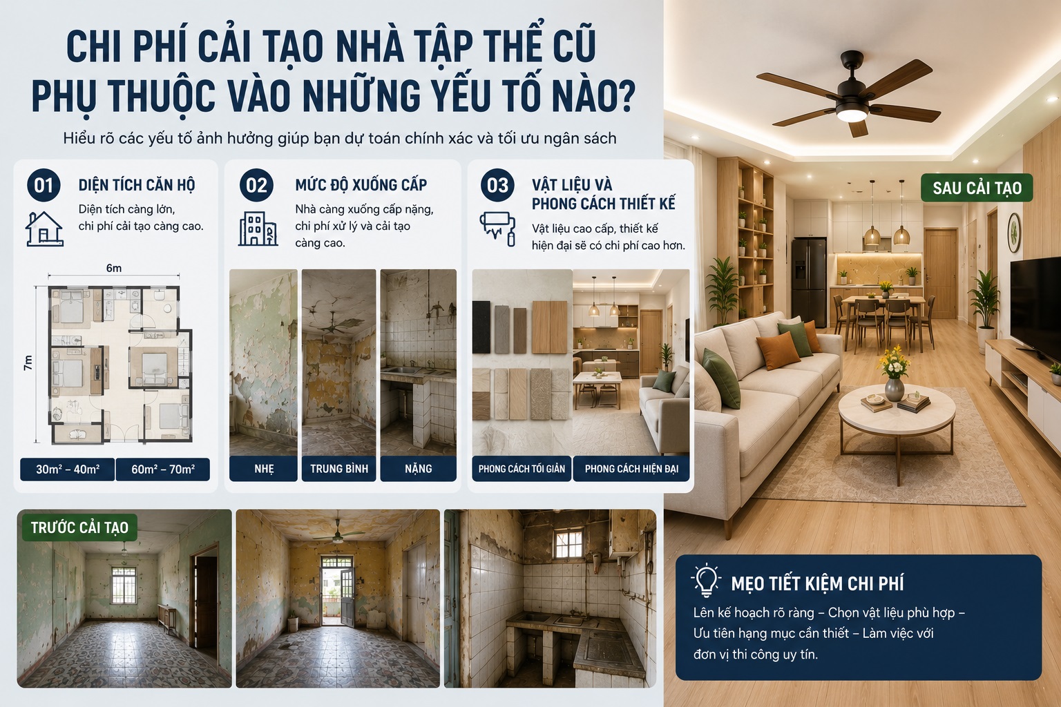 sửa chữa nhà tập thể cũ