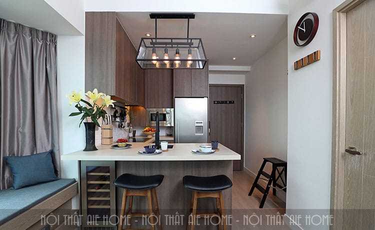 Mẹo thiết kế nội thất phòng khách rộng rãi cho căn hộ chung cư 45m2